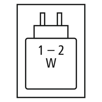 Required high performance power supply: 2.0 W / Required minimum power supply: 1.0 W / USB PD: Não 