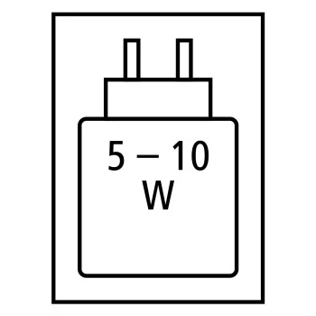 Required high performance power supply: 10.0 W / Required minimum power supply: 5.0 W / USB PD: Não 