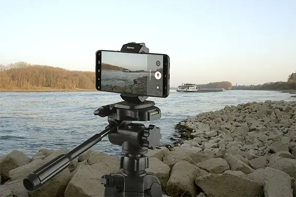 Gravação de vídeo no rio