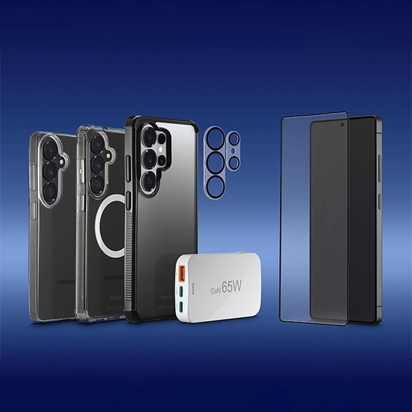 Todos os novos modelos Samsung Galaxy S26 com capa, protetor de tela e tecnologia de carregamento da Hama