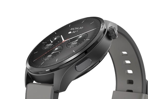 Foto detalhada do smartwatch 9000